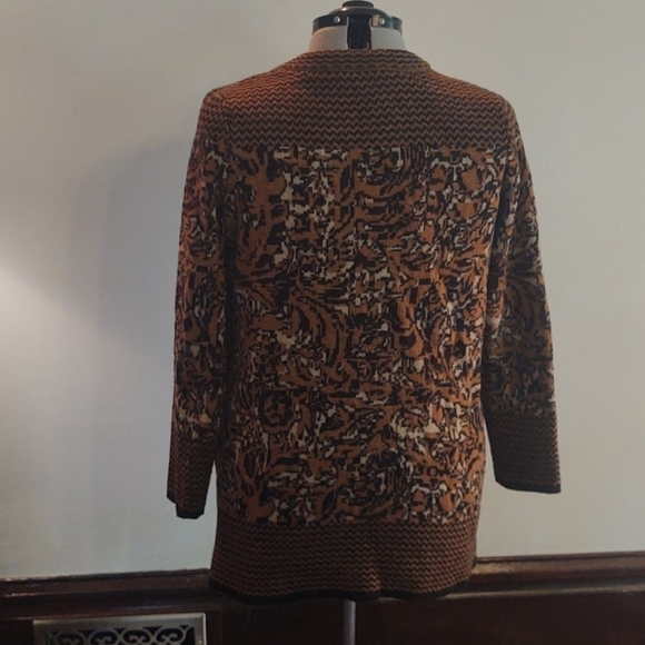 Liz Claiborne Alpaca Blend Mustard Brown Cardigan - Picture 4 of 9